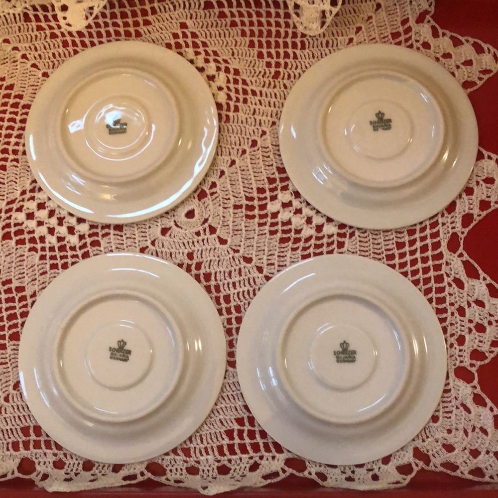 Vintage - set of 4 espresso cups and saucers - Picture 10 of 10